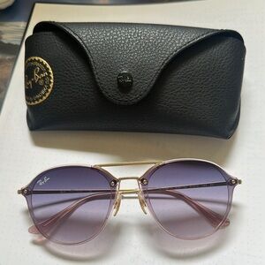 Ray-Ban Purple Gradient Sunglasses with Double Bridge